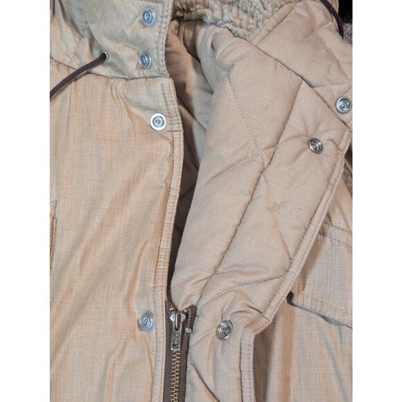 Vintage Mens Field & Stream Insulated Gordon Ferguson Chore Coat Hood Quilted 40 - Picture 9 of 16